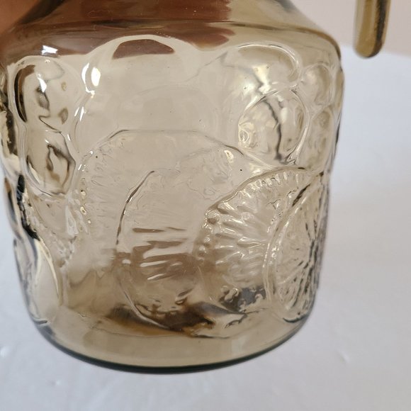 Vintage Hazel Color Glass Water Lemonade Pitcher. - Picture 7 of 7